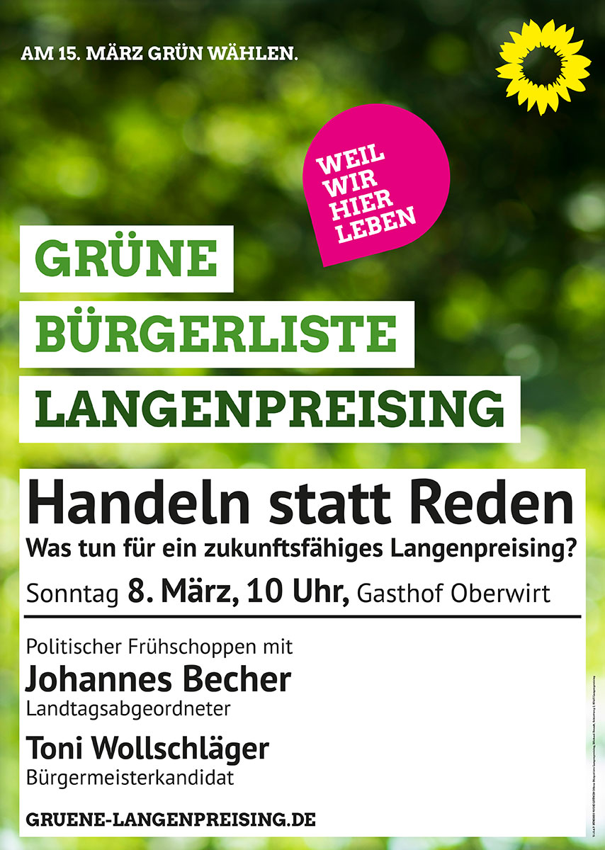 Handeln statt Reden politischer Frühschoppen Gemeinde Langenpreising
